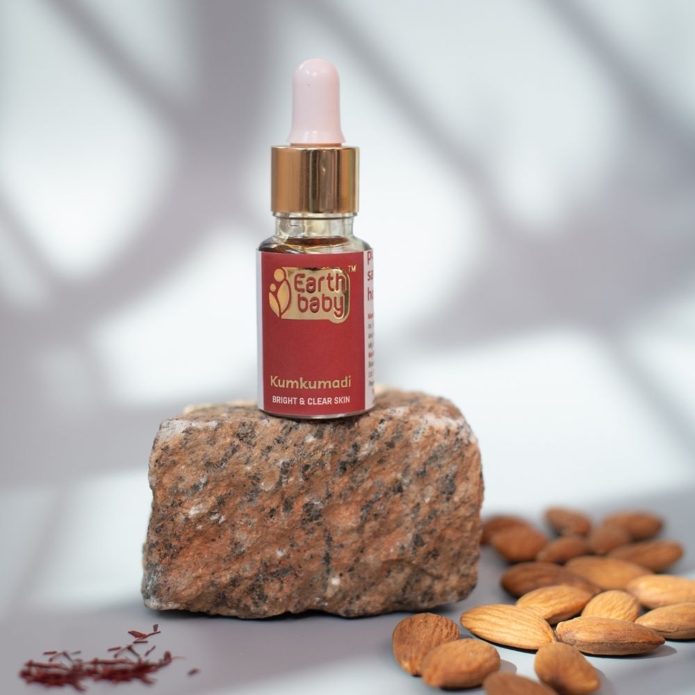EarthBaby 100% Natural origin Ayurvedic Kumkumadi Face Glowing Oil Tailam (12 ml) - SC1009