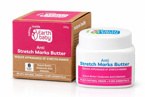 EarthBaby Anti-Stretch Marks Butter, 99.42% Natural Origin, 125g - 125g Maternity & Postpartum Care