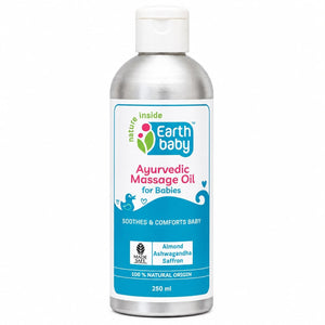 Earthbaby Ayurvedic Baby Massage Oil 100% Natural Origin 250ml - Baby Skincare