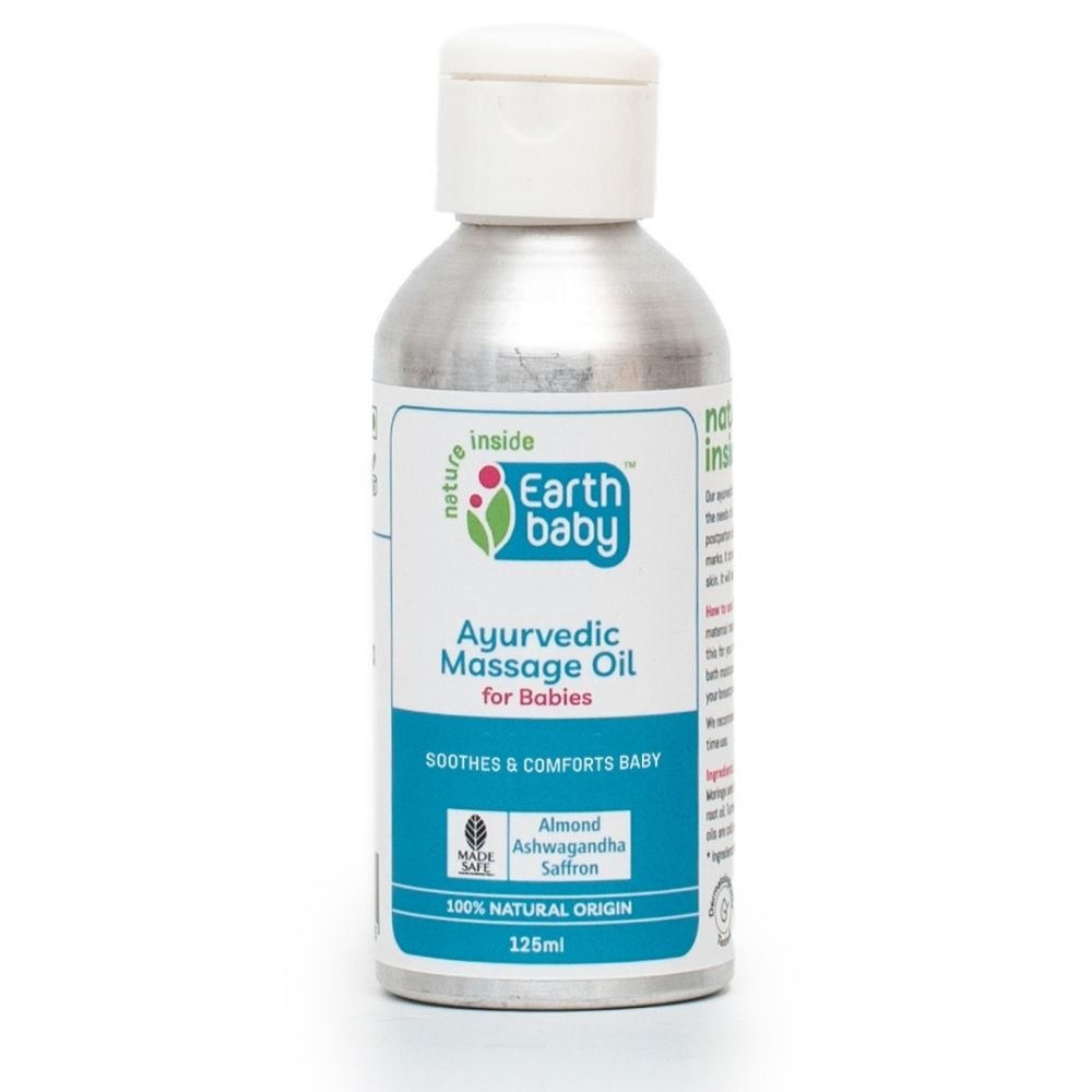 Earthbaby Ayurvedic Baby Massage Oil, Certified 100% Natural Origin (125 ml) - 3 - 1007B
