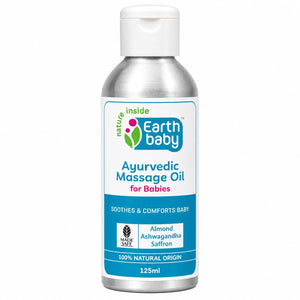 Earthbaby Ayurvedic Baby Massage Oil, Certified 100% Natural Origin (125 ml) - Baby Skincare