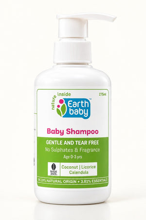 Earthbaby Baby Shampoo with 96.19% Natural Origin (275ml) - Baby Skincare