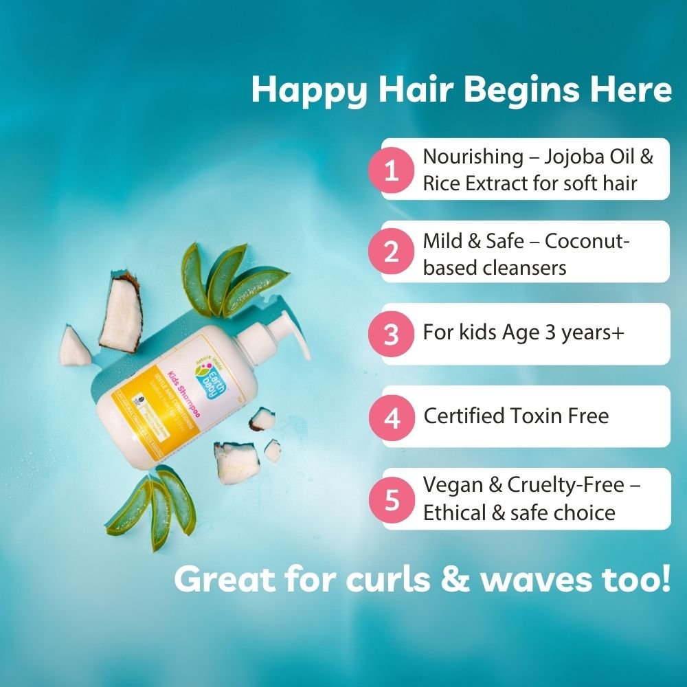 Earthbaby Kids Moisturising Shampoo, 275ml - Kids Hair Care