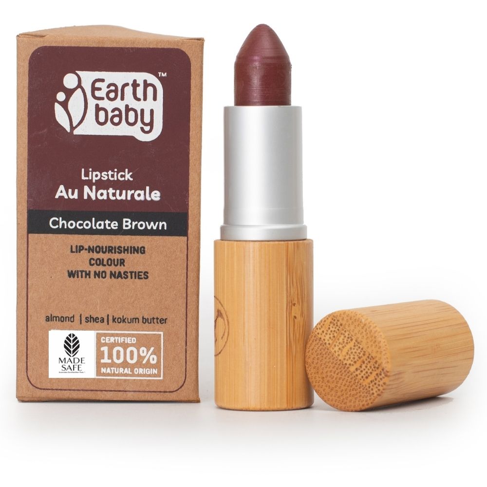 Earthbaby Lipstick Au Naturale, Certified 100% Natural Origin, Pretty Without The Poison - Chocolate Brown Skin Care
