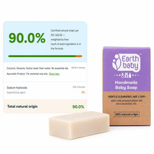 EarthBaby Natural Handmade Baby Soap - 100g/Pack of 3 Baby Skincare