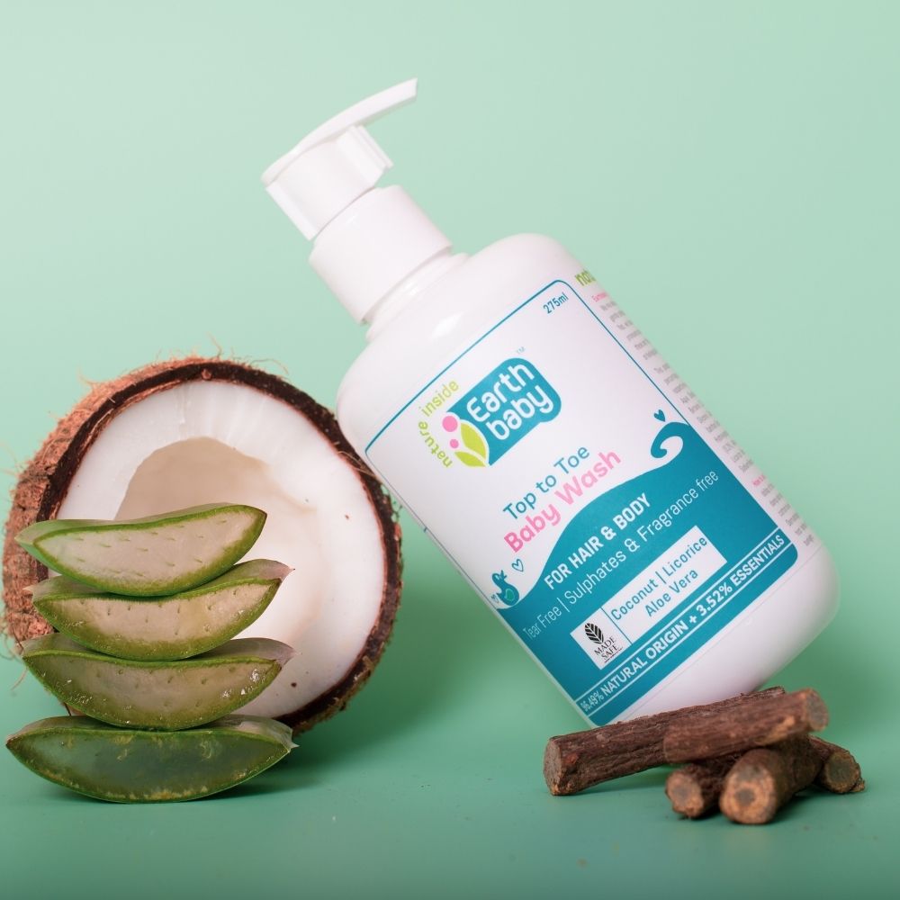 EarthBaby top to toe body wash for baby's hair, face & body | Tear - free with licorice, aloe vera & calendula | no SLS & SLES - 3 - 1012