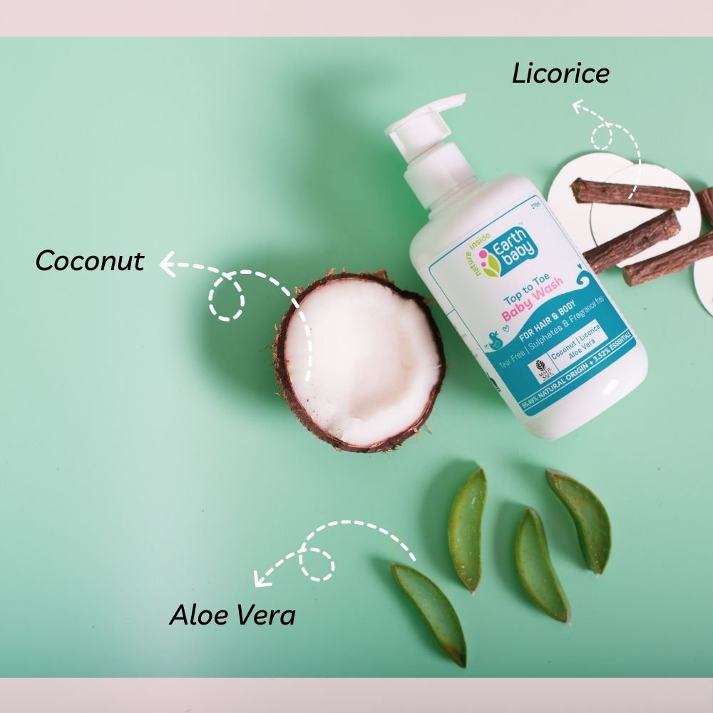EarthBaby top to toe body wash for baby's hair, face & body | Tear - free with licorice, aloe vera & calendula | no SLS & SLES - 3 - 1012