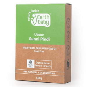 Earthbaby Ubtan Sunni Pindi: Natural Baby Bath Powder, Skin Brightening & Tan Removal - Baby Skin Care