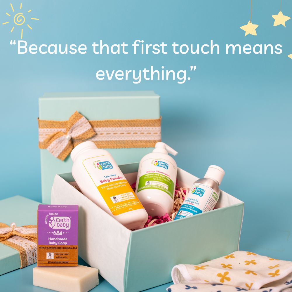 Earthbaby's First Touch Gift Hamper - Pink Gift Box