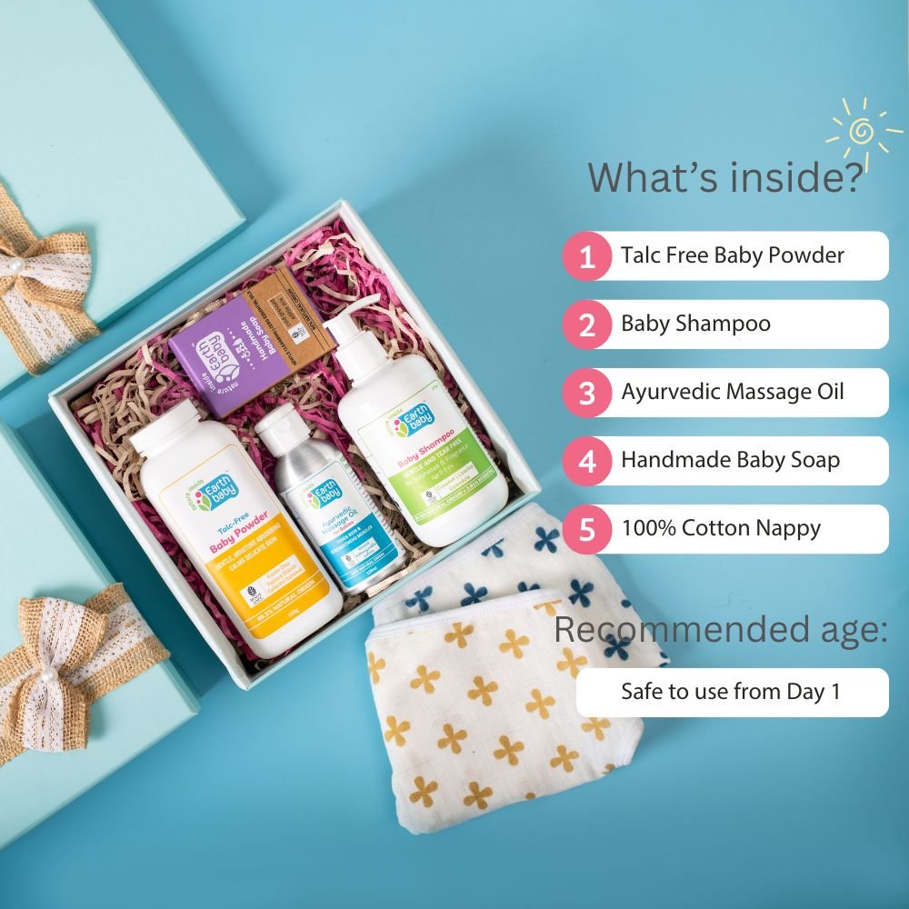 Earthbaby's First Touch Gift Hamper - Pink Gift Box