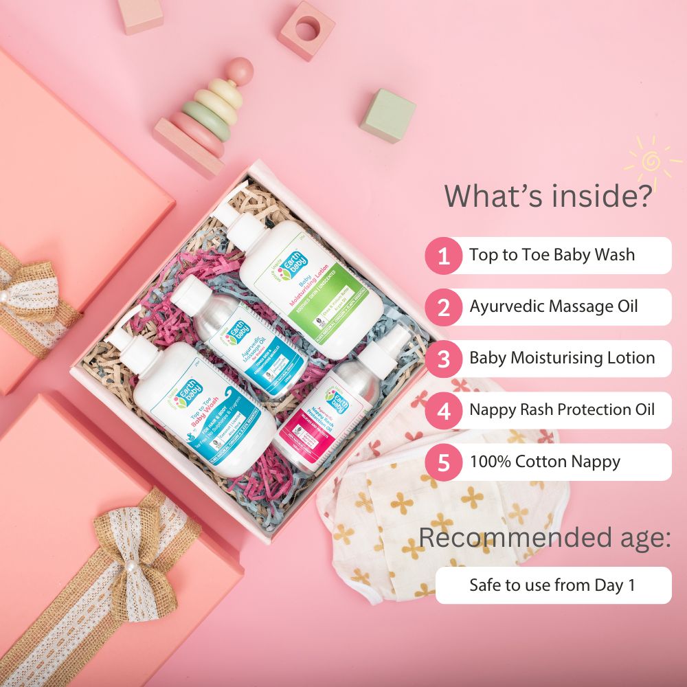 Earthbaby's New Arrival Gentle Care Box - Pink Gift Box