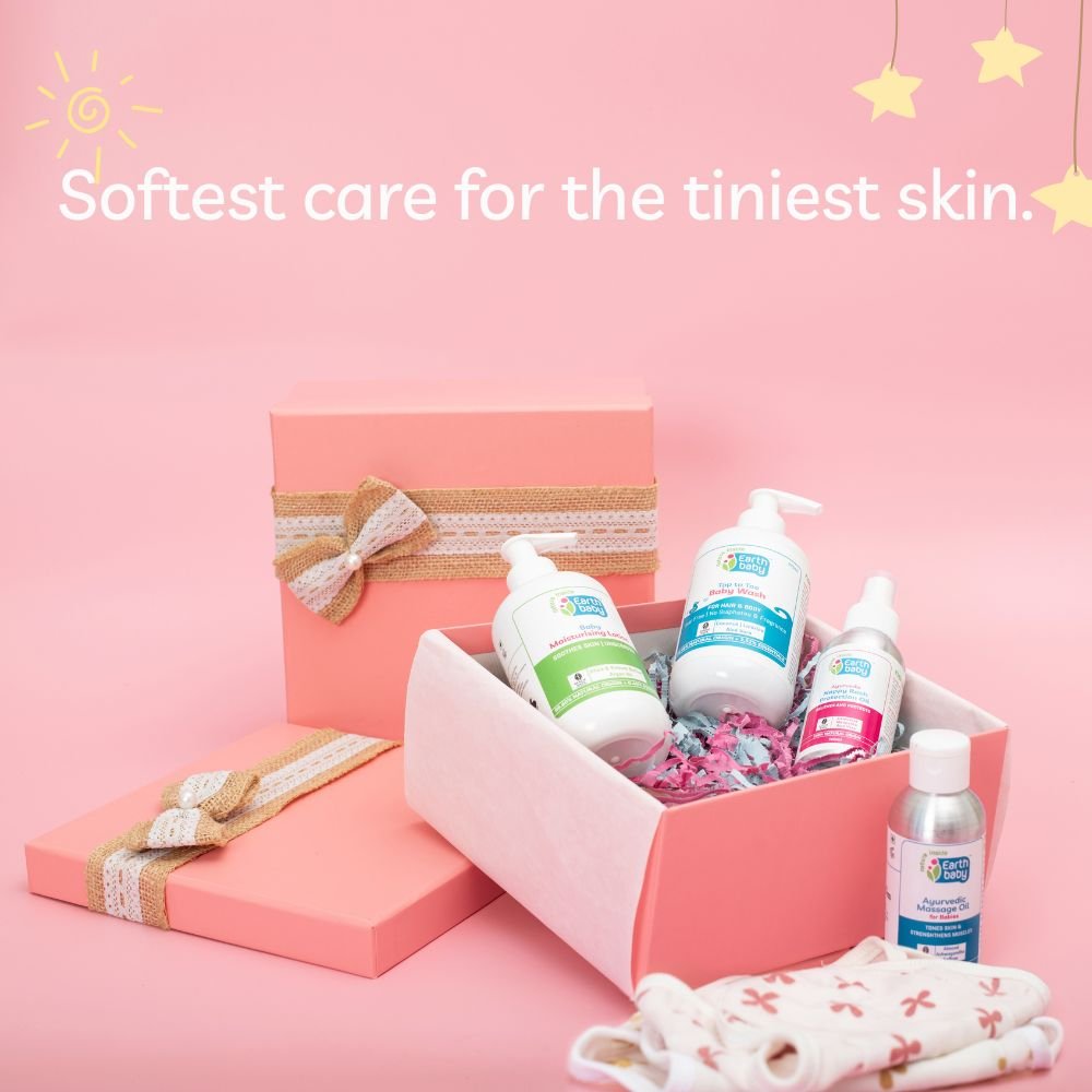 Earthbaby's New Arrival Gentle Care Box - Pink Gift Box
