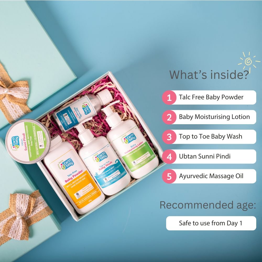 Earthbaby's New Arrival Welcome Gift Box - Blue Gift Box