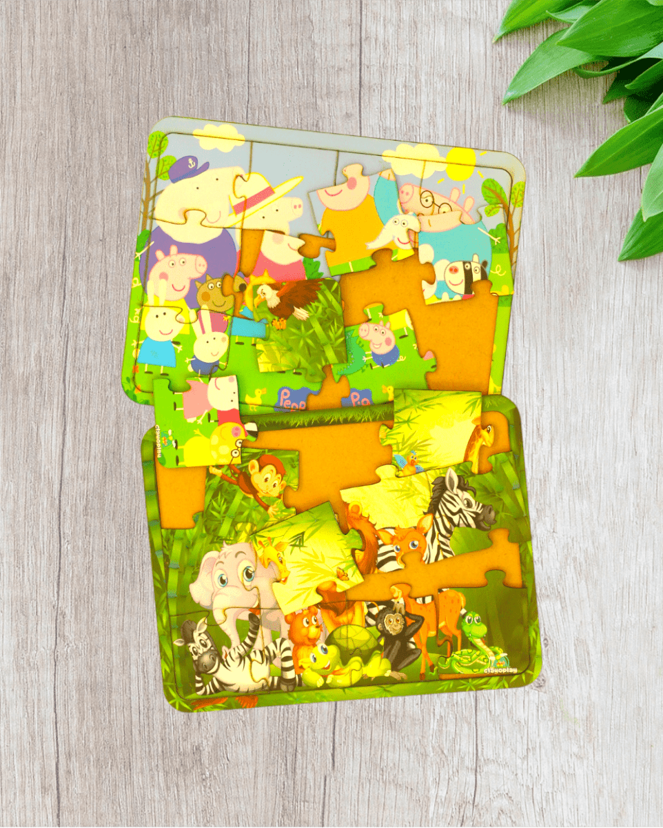 Earthy Tweens Peppa Pig & Jungle Puzzle Set - ET20