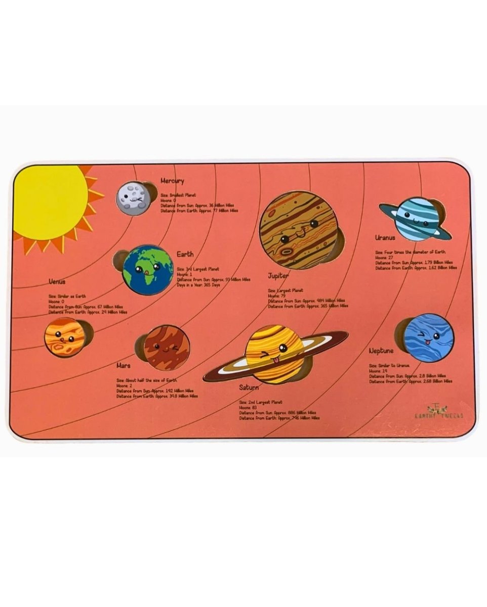 Earthy Tweens Solar System Wooden Puzzle- Large - ET137