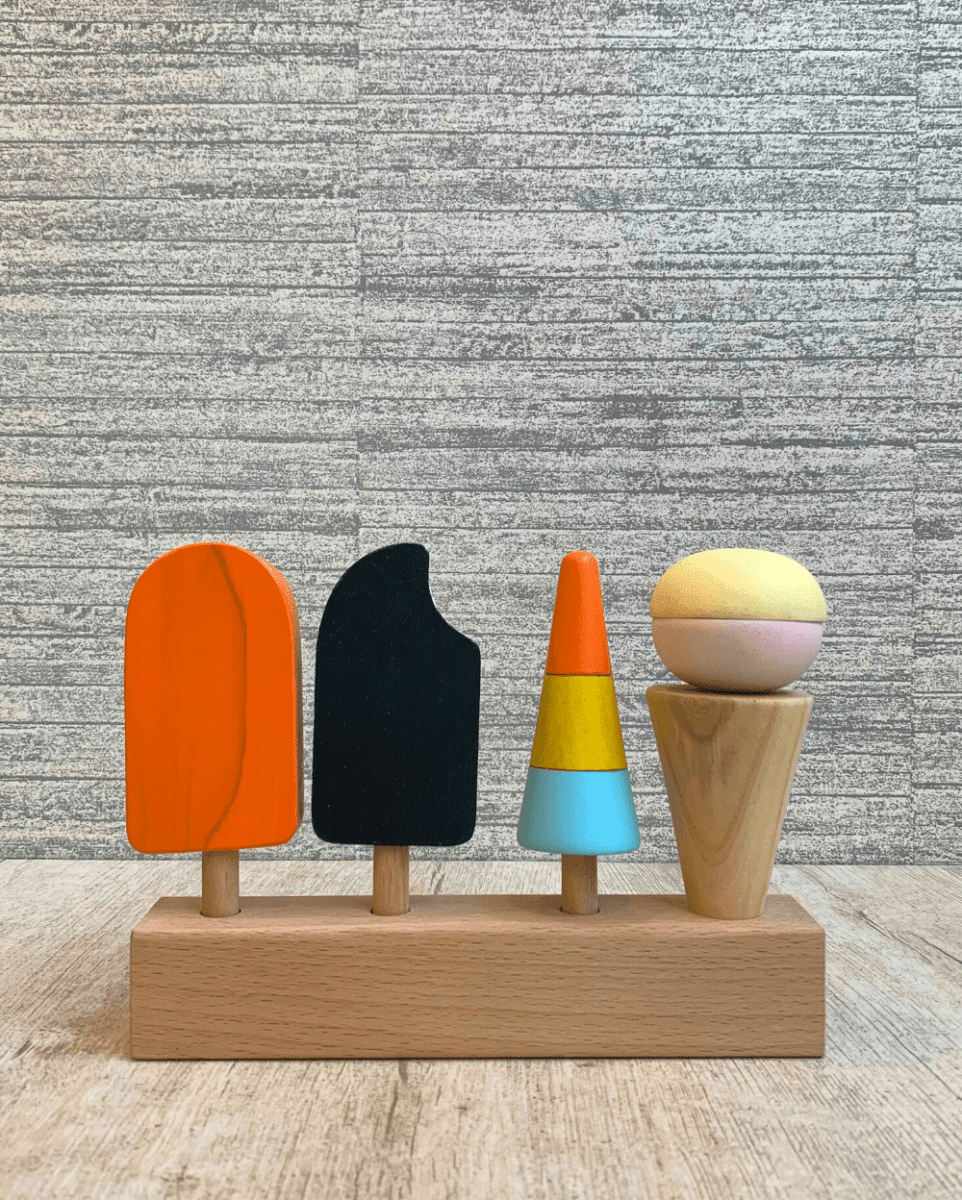 Earthy Tweens Wooden Ice Creams (Set Of 4) - ET6
