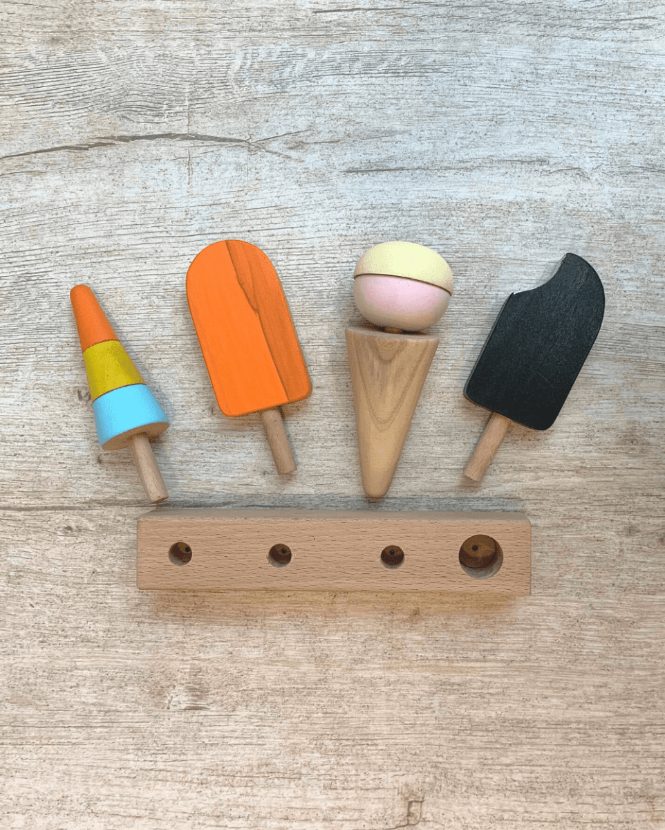 Earthy Tweens Wooden Ice Creams (Set Of 4) - ET6