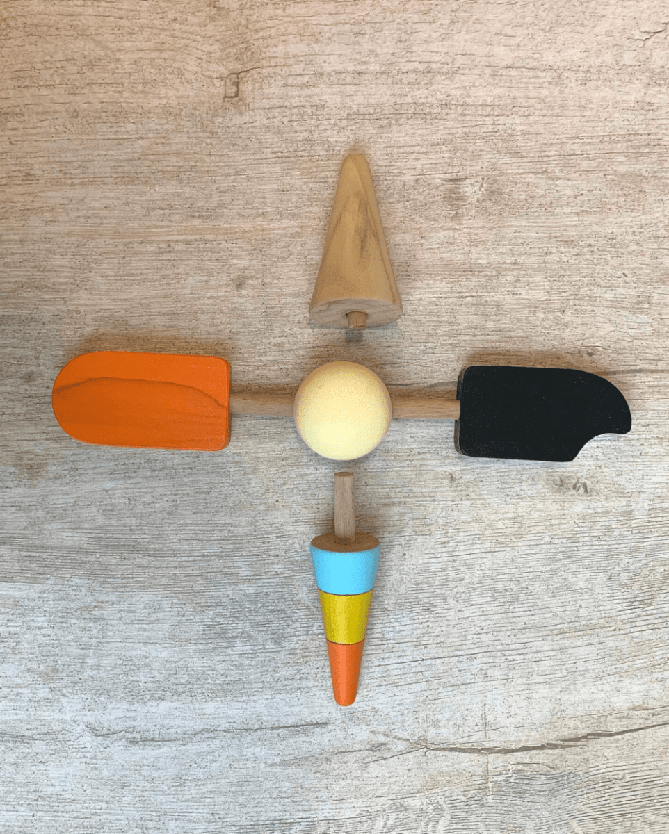 Earthy Tweens Wooden Ice Creams (Set Of 4) - ET6
