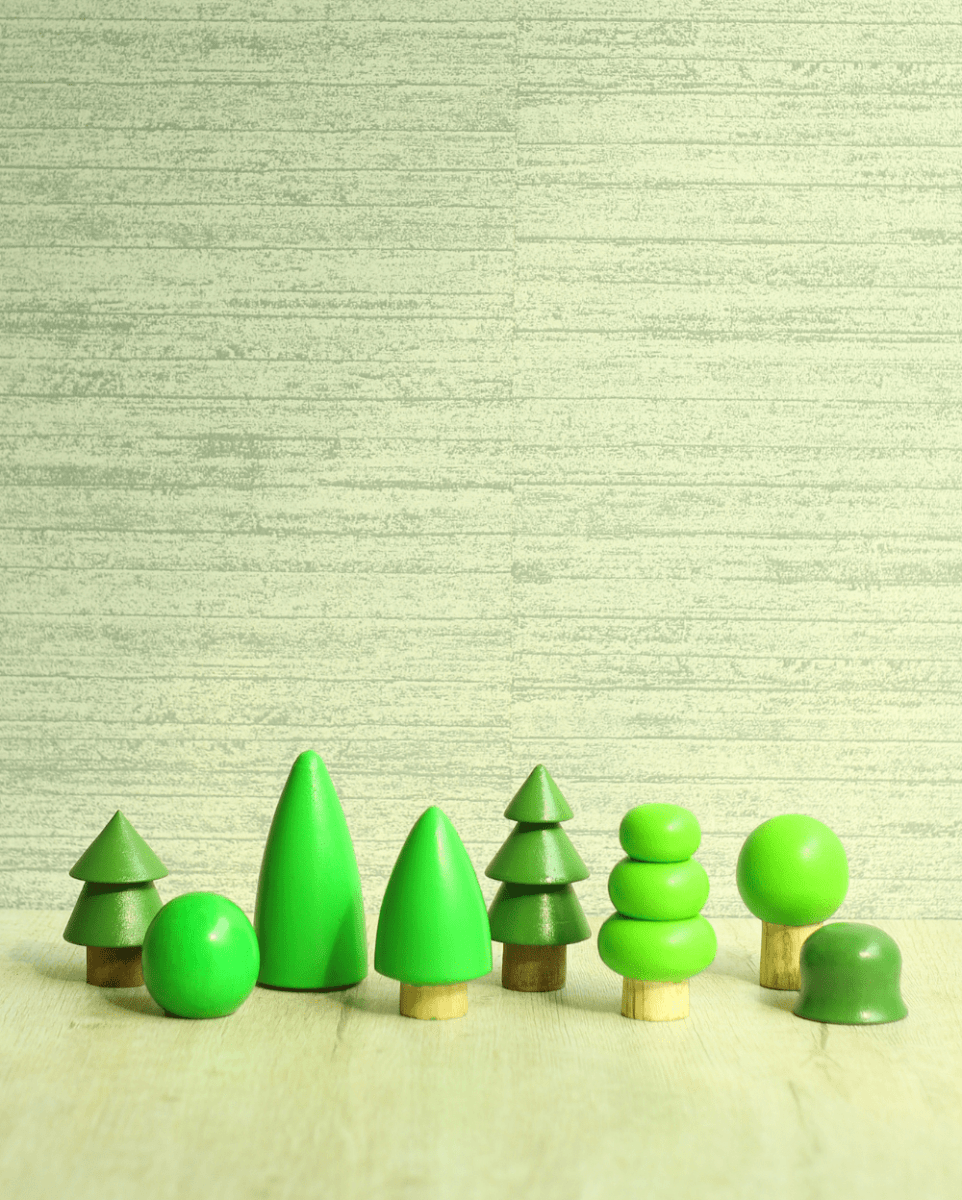 Earthy Tweens Wooden Tree (Set Of 8) - ET8
