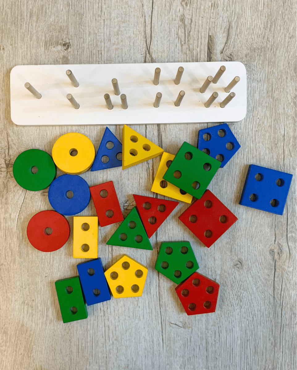 Earthytweens 5 Shapes Large Wooden Geometric Sorter - ET124