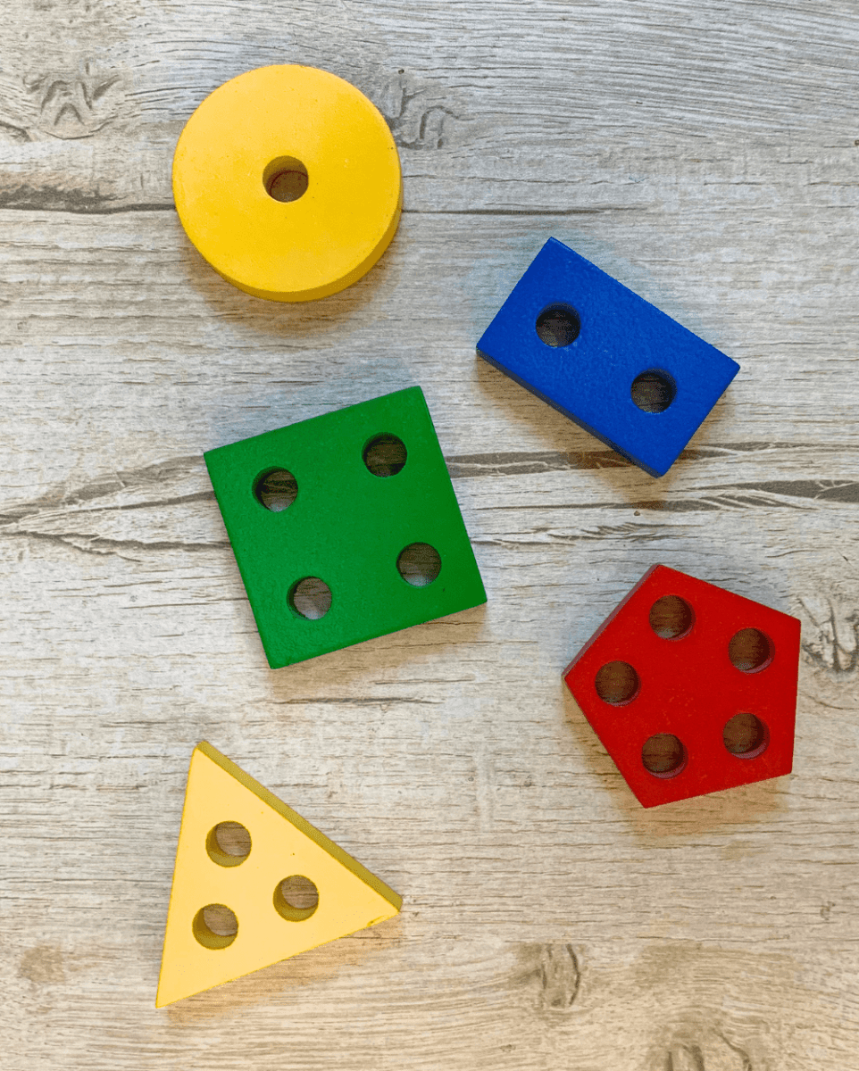 Earthytweens 5 Shapes Large Wooden Geometric Sorter - ET124