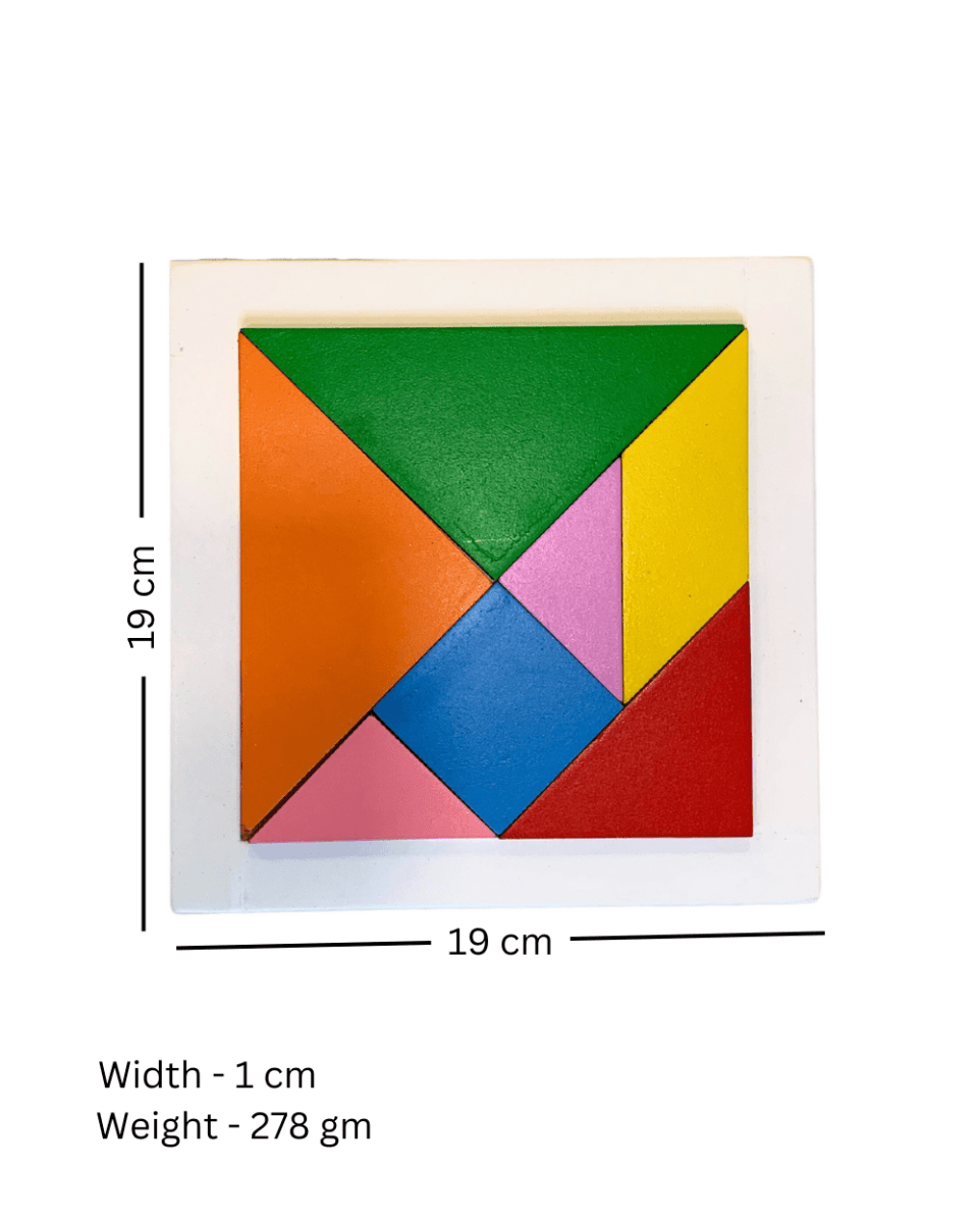 Earthytweens 7 Pieces Wooden Tangram Puzzle - ET120