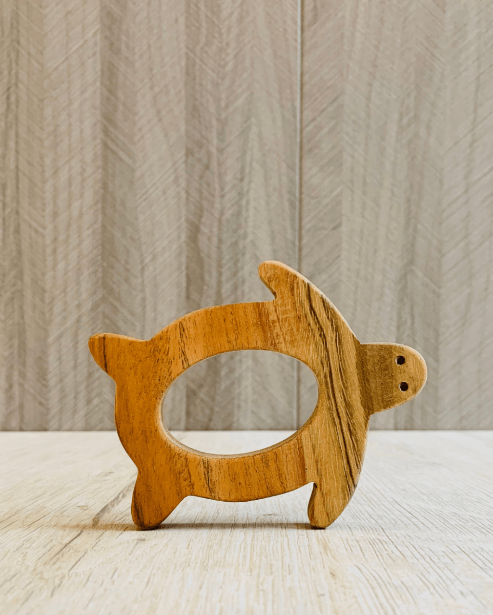 EarthyTweens Beech Wood Rattle & Neem Wood Teethers (Set Of 3) - ET111_ET112_ET113