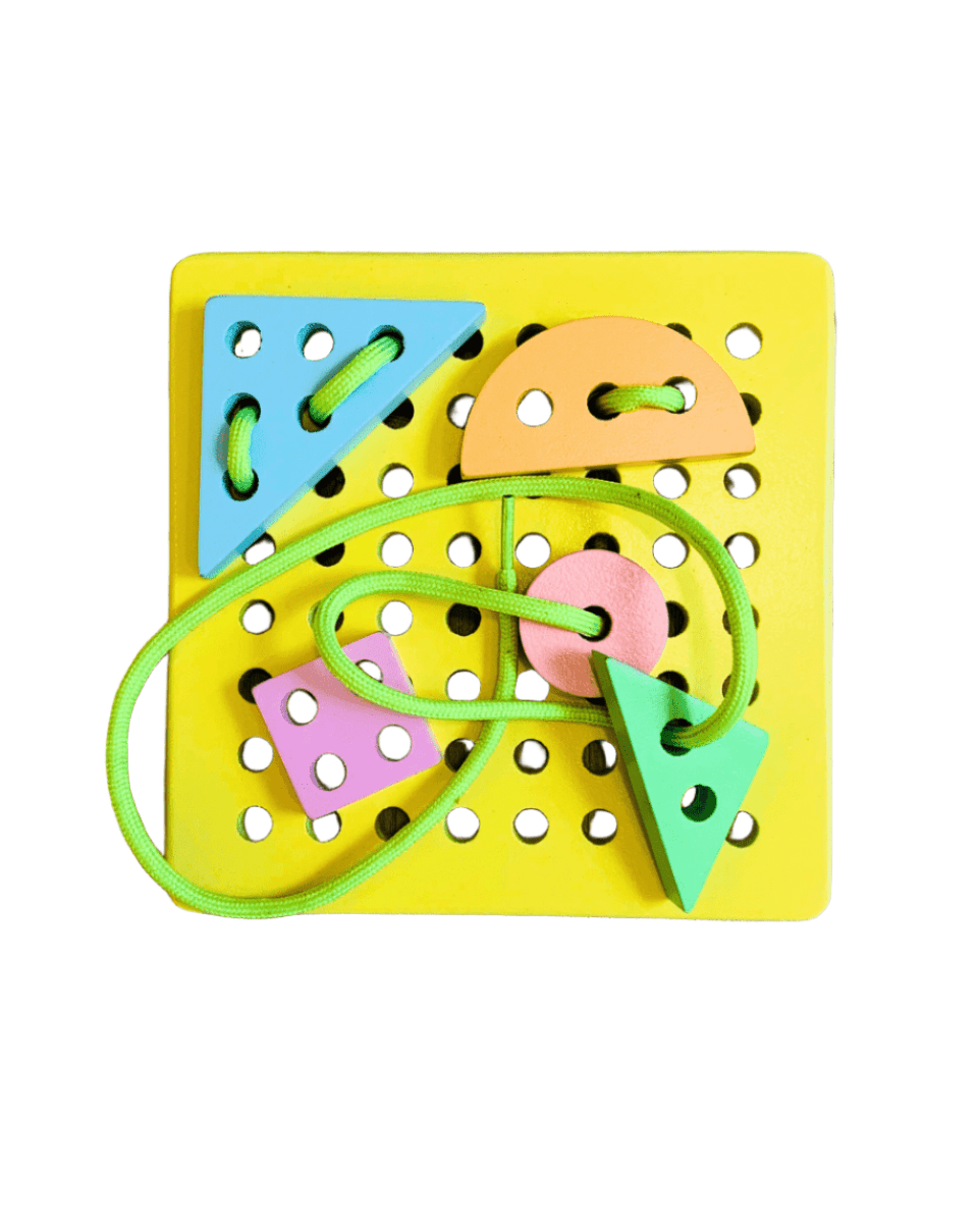EarthyTweens Lacing Board With 6 Pieces - ET116
