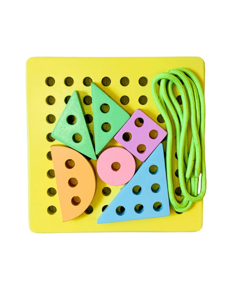 EarthyTweens Lacing Board With 6 Pieces