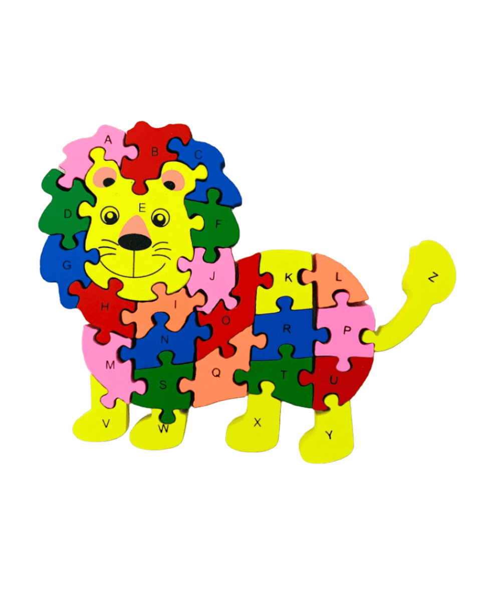 Earthytweens Smiling Lion Alphabet & Number Puzzle - ET110