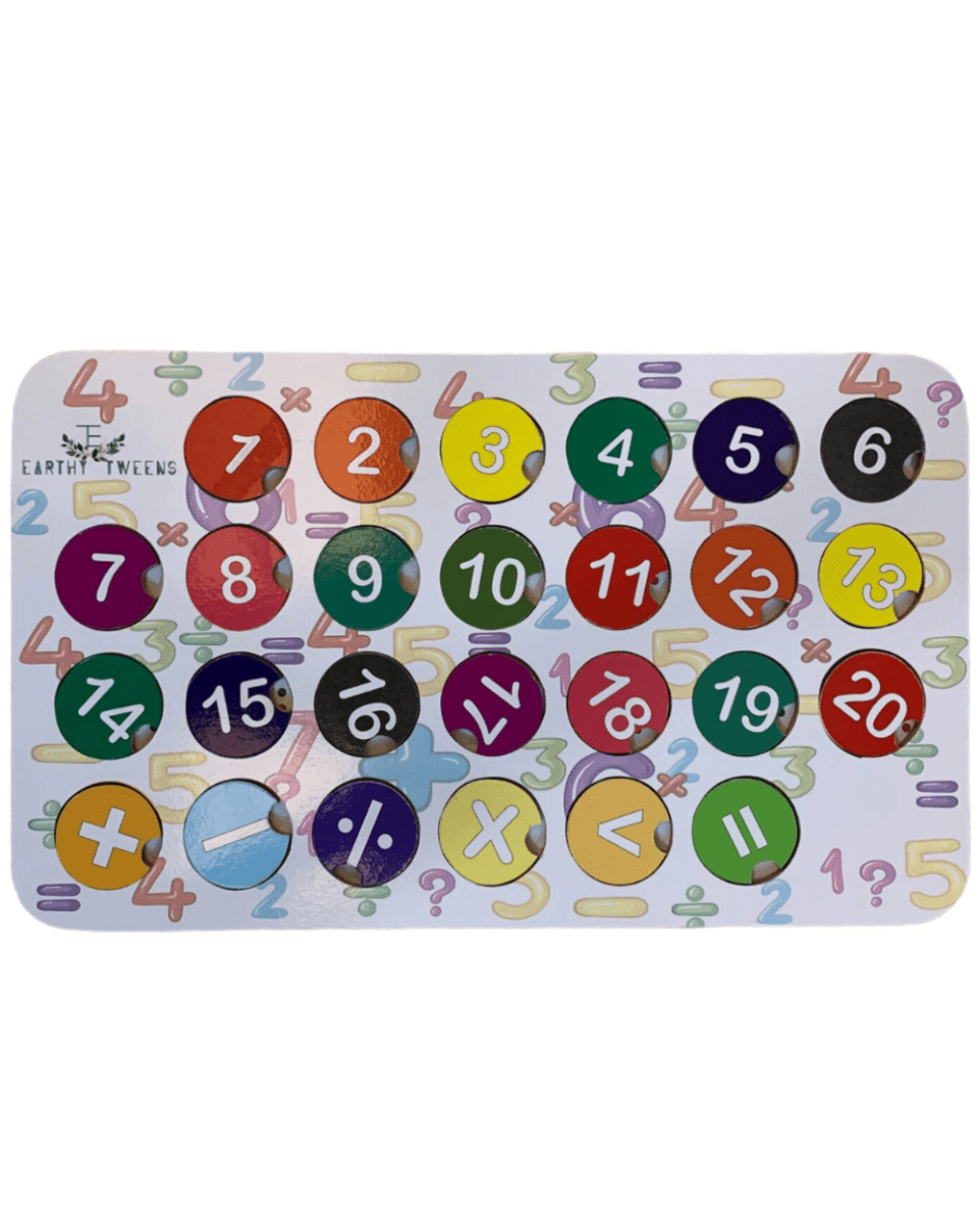 Earthytweens Wooden Numbers Learning Board - ET126