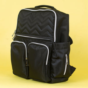 Ebony Black Diaper Bag - Black Diaper Bags