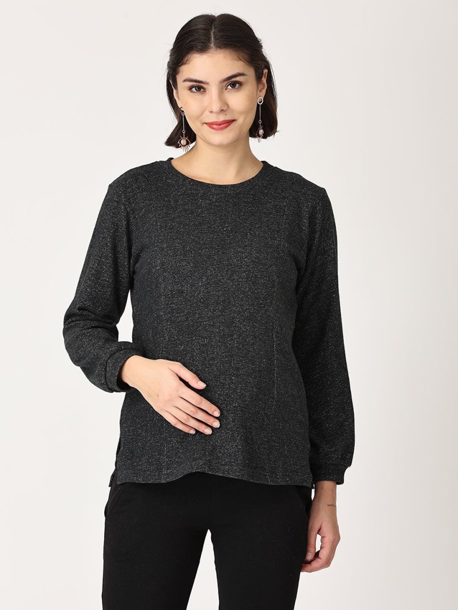 Eclipse Maternity Sweatshirt with Nursing - MSWT-ECLPS-S