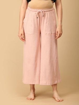 Ecru Drift Ribbed Maternity Culottes - Ecru Maternity Bottoms