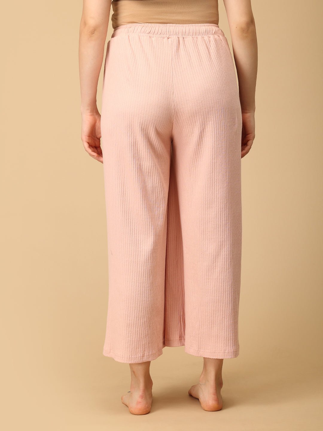 Ecru Drift Ribbed Maternity Culottes - Ecru Maternity Bottoms