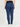 Elasticated Waist Paneled Maternity Denims with Belly Support - MDD-CSBLU-S