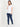 Elasticated Waist Paneled Maternity Denims with Belly Support - MDD-CSBLU-S
