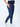 Elasticated Waist Paneled Maternity Denims with Belly Support - MDD-CSBLU-S