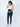Elasticated Waist Paneled Maternity Denims with Belly Support - MDD-CSBLU-S