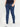 Elasticated Waist Paneled Maternity Denims with Belly Support - MDD-CSBLU-S