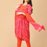 Electric Petals Maternity and Nursing Kurta Set With Dupatta - MEW - SK - ELCP - S
