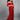 Side View of a pregnant lady wearing wine coloured, off-shoulder maternity maxi dress from The Mom Store, touching her bump.