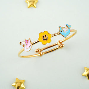 Elegante Kids Duck Sunflower Dolphin Bangle - Baby Jewellery
