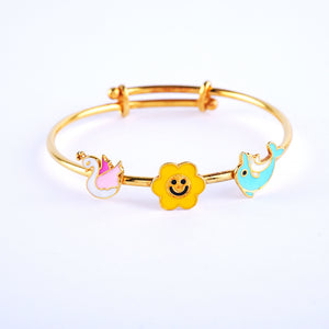 Elegante Kids Duck Sunflower Dolphin Bangle - Baby Jewellery