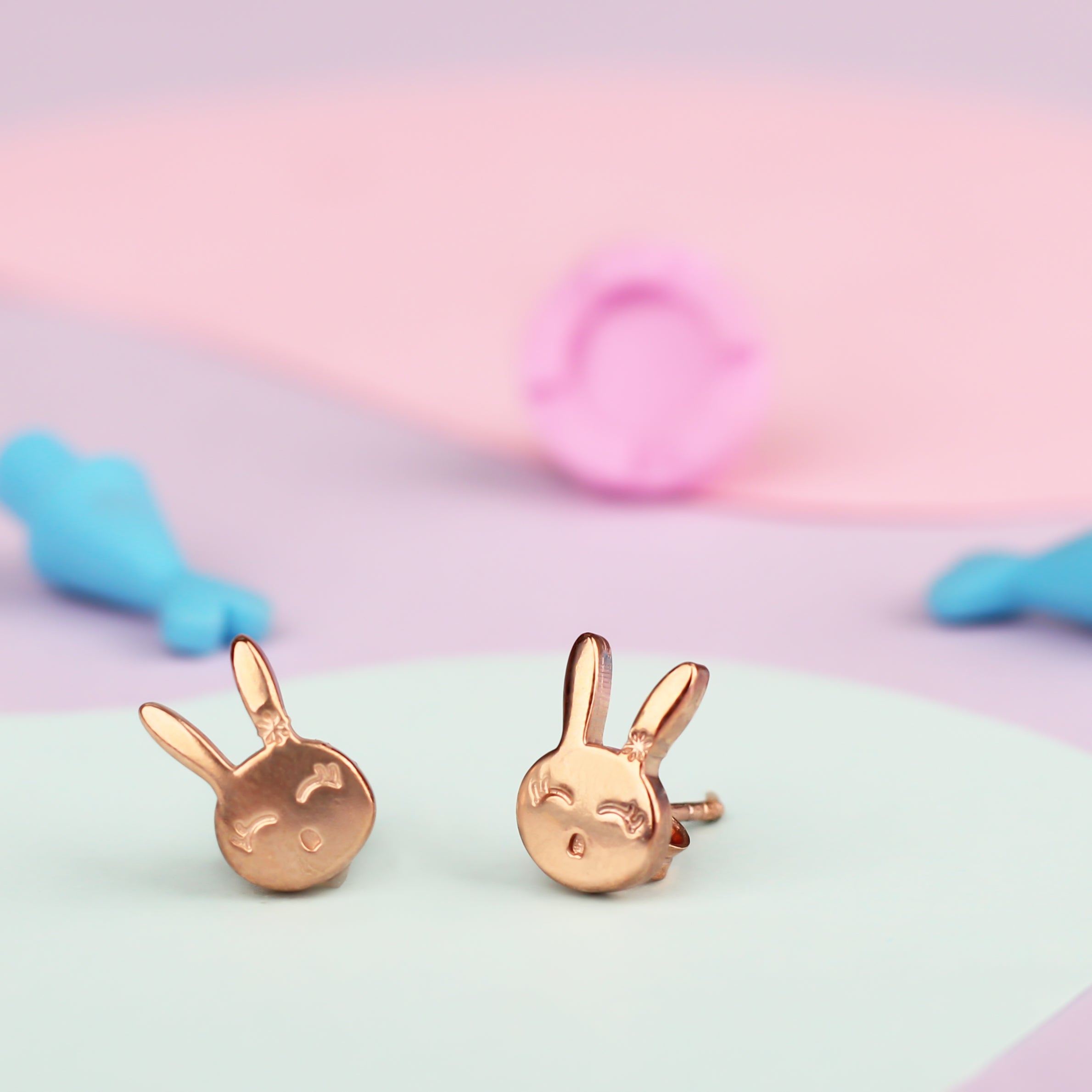 Elegante Kids Rabbit Golden Earrings - ER1431