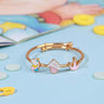 Elegante Kids Unicorn Cupcake Crown Bangle - BG2222