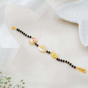 Elegante Kids925 Sterling Silver Bird Rainbow Butterfly Nazariya - Kids Nazariya