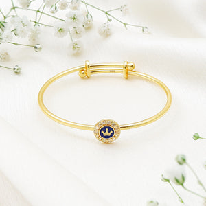 Elegante Kids925 Sterling Silver Crown Bangle - Kids Bangle