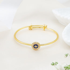 Elegante Kids925 Sterling Silver Crown Bangle - Kids Bangle