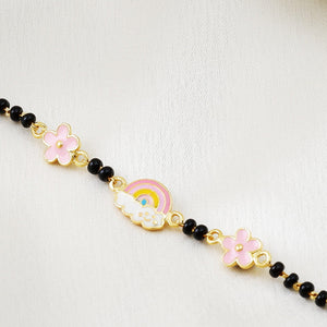 Elegante Kids925 Sterling Silver Flower Rainbow Nazariya - Kids Nazariya